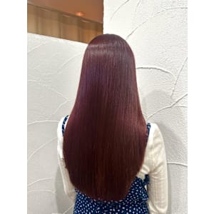 ダブルカラー　スモーキーレッド