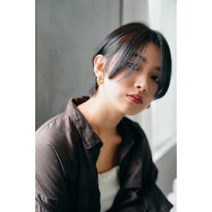 髪質改善小顔カット暗髪ショート美髪*Zina西新