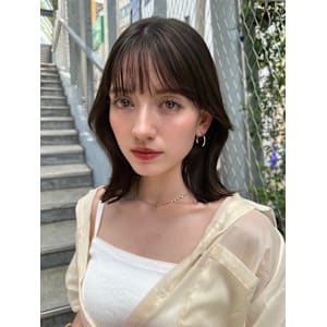 髪質改善ぱっつん前髪レイヤーセミディ*Zina千早