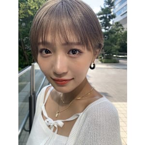 髪質改善シルキーベージュ丸みショート美髪*京都河原町