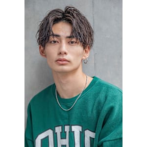 【小久保style】メンズカットツーブロックツイストウルフ