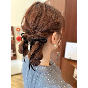 【feloice MICHI 石井あすか】ツインお団子ヘア