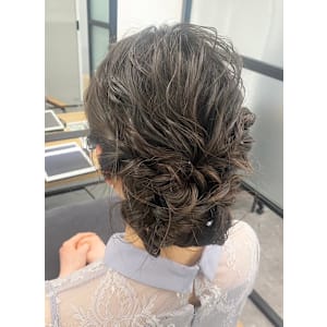 編み込み＊お呼ばれパーティーヘアセット