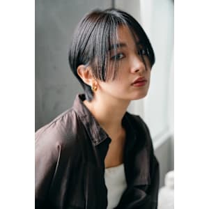 髪質改善黒髪ハンサムショート美髪*Zinaパシフィーク天神