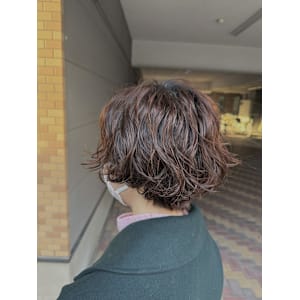 ショートボブパーマ
