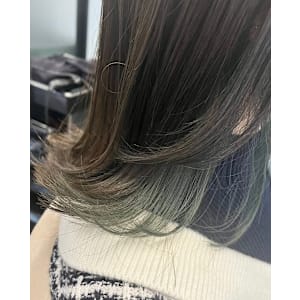 インナーカラーオリーブ×グレーベー