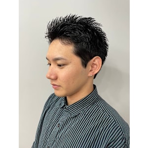 メンズ爽やか短髪スパイキーショート