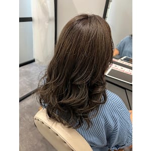 大人可愛いコテ巻き風デジタルパーマ