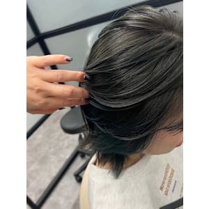 赤み消しカラーオリーブ×インナーカ