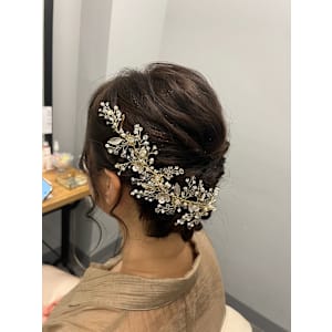 パーティヘアアレンジ結婚式ヘアセット
