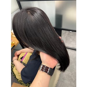 素髪透明感カラーパープルグレージュ