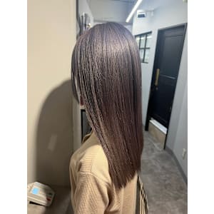 大人気韓国透明感ラベンダーシルバー