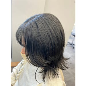 ミニウルフ外ハネミディアムオリーブ