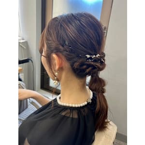 編み込み×くるりんぱパーティセット