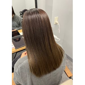 艶髪ナチュナルカラー◎カーキベージュ