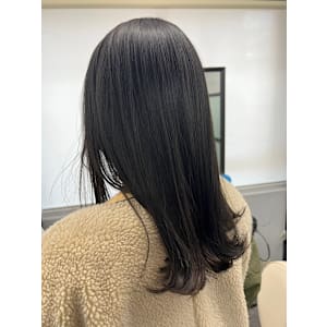 韓国風暗髪カラー＊透明感オリーブベージ