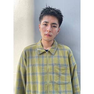 スペインカール波巻きスパイラルパーマメンズマッシュツイスト