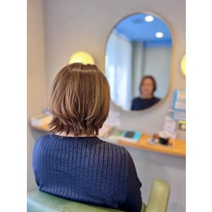 #ミディアム　#レイヤー　#外ハネ