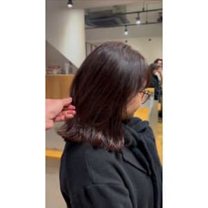 外はね×ピンクブラウン【acala吉祥寺/アカラ/ブリーチ】