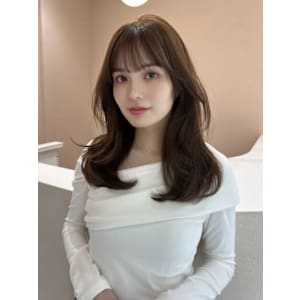 髪質改善小顔レイヤーベージュロング美髪*Zina茨木