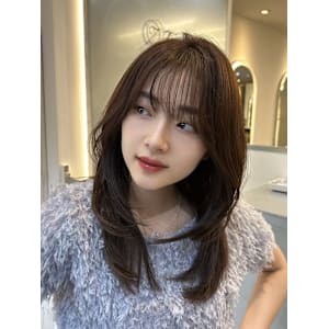 髪質改善小顔レイヤーミディ美髪*Zina茨木