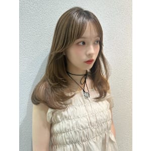 髪質改善くすみネビージュレイヤーミディ*Zina茨木