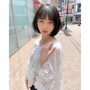 髪質改善ぱっつん前髪ボブ美髪*Zina茨木