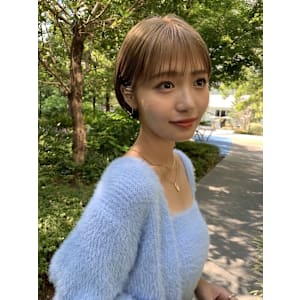 前髪あり小顔ミントアッシュショート*Zina高田馬場