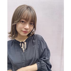 髪質改善外はね顔回りレイヤーカットボブ*Zina高田馬場