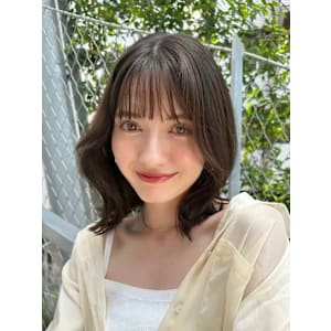 髪質改善オリーブグレージュボブルフ美髪*Zina横浜