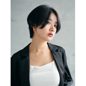 髪質改善ダークネビージュショート美髪*Zina銀座