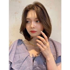 髪質改善センターパートレイヤーボブ*Zina銀座