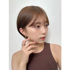 髪質改善前髪あり大人ショート美髪*Zina銀座