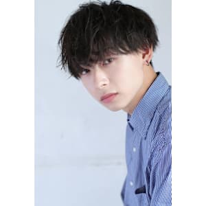 波巻きスパイラルパーマツイストスパイラルパーマ韓国マッシュ