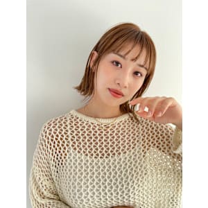 【BUZZbee】小顔ボブ/オレンジベージュ