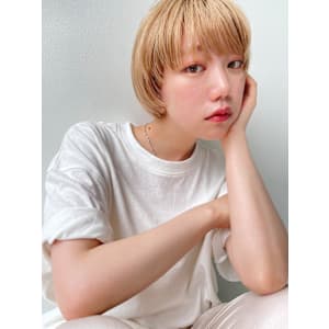 【BUZZbee】マッシュショート×ハニーブロンド
