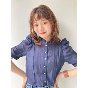 内巻き　ニュアンスウェーブ