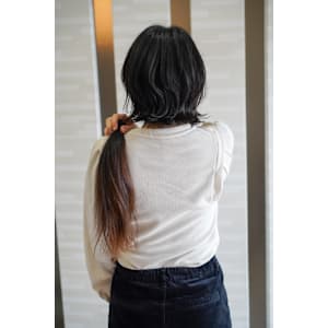 ヘアドネーション×外ハネアレンジ