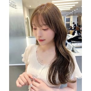 髪質改善くすみベージュウェーブ小顔ロング*Zina札幌