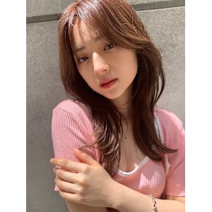 髪質改善顔回りレイヤーウェットセミディ*Zina札幌