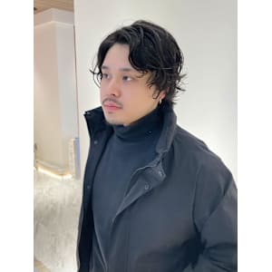 メンズボブパーマ/ニュアンスパーマ/ボブパーマ