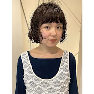 ミニボブ/ニュアンスパーマ_下北沢