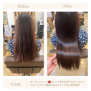 お客様髪質改善データ1544（インナーカラーデザイン）