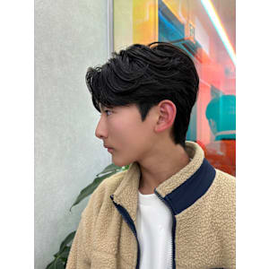 毛流れセンターパート