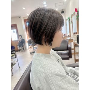 丸みショート/ニュアンスカラー/20代30代40代