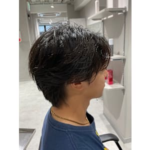 【カルマパーマ】メンズヘア/メンズパーマ/センターパート