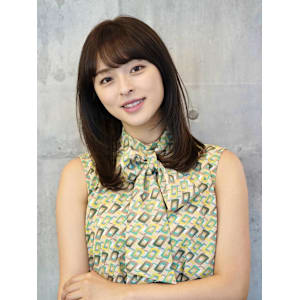 大人可愛い顔周りレイヤー/ストレートヘア/清澄白河/森下