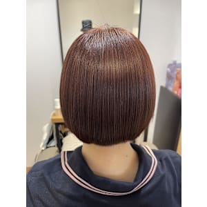 ミニボブ×髪質改善×赤髪(大宮/髪質改善/ヘッドスパ/ボブ)