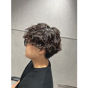 【波巻きスパイラルパーマ】ブリーチパーマ/メンズカット/池袋