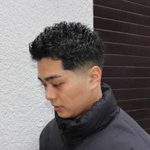 メンズショートパーマ